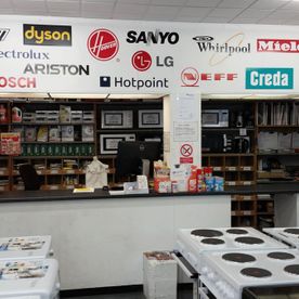 View of the counter of our store