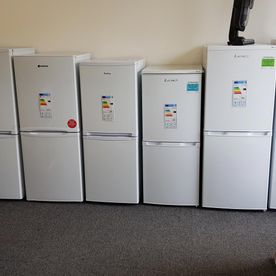 A wide selection of small fridge freezers are available in the A1 spare shop 