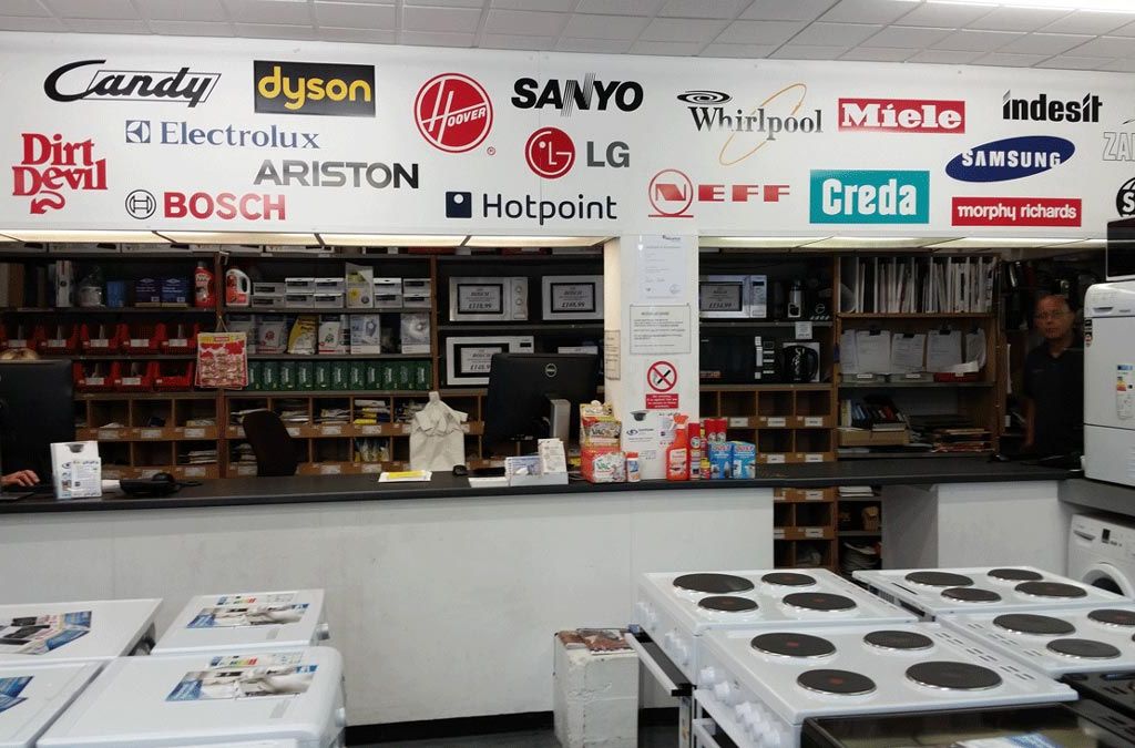 View of the counter of our store