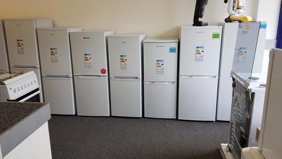 A wide selection of small fridge freezers are available in the A1 spare shop 